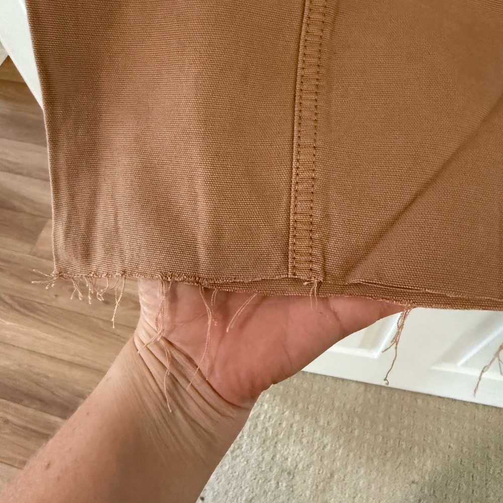 Aerie Light Brown Textured Pants - Picture 3 of 5
